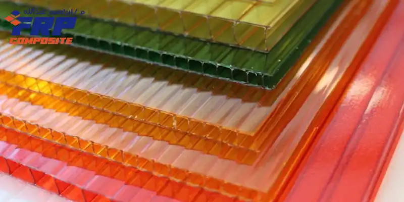 الأسطح فيبرجلاس ملونة