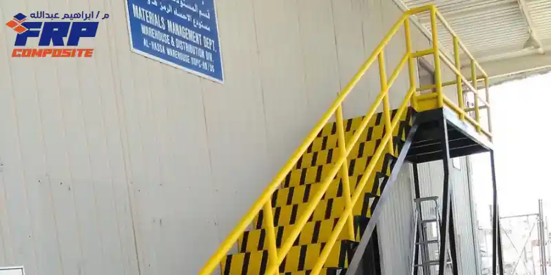 درابزين حديد مشغول